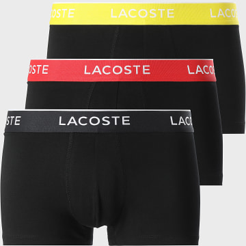 Lacoste - Lot De 3 Boxers Classic Noir