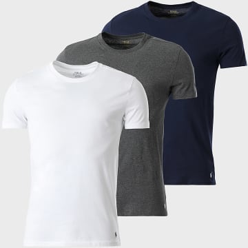 Polo Ralph Lauren - Original Player 3 T-shirts Wit Navy Houtskool Grijs Gevlekt