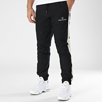 Sergio Tacchini - Pantalon Jogging Alata 41053 Noir Beige Blanc