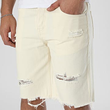 Frilivin - Short Jean Beige Clair