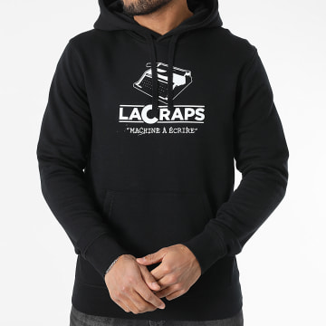 Lacraps - Sweat Capuche Machine A Ecrire Noir