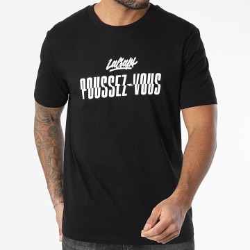 Lacraps - Tee Shirt Oversize Large Poussez-Vous Noir