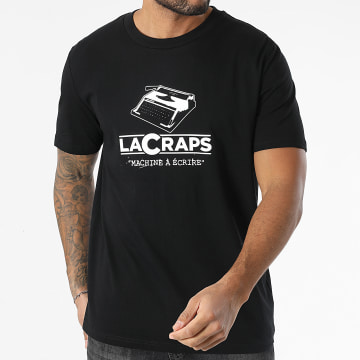 Lacraps - Tee Shirt Oversize Large Machine A Ecrire Noir