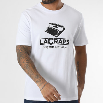 Lacraps - Tee Shirt Oversize Large Machine A Ecrire Blanc
