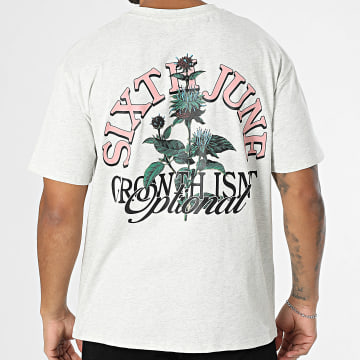 Sixth June - Oversized T-shirt M25524PTS Heide Grijs