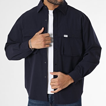 Sixth June - Overhemd met lange mouwen M25435PSH marineblauw