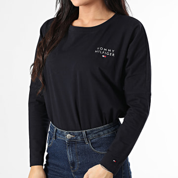Tommy Hilfiger - Tee Shirt Femme Manches Longues 4153 Bleu Marine