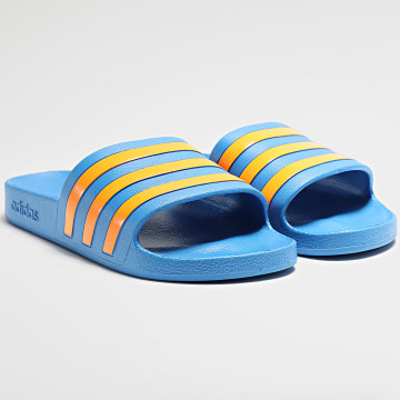 Adidas Sportswear - Claquettes Adilette Aqua JI2221 Bleu Roi Orange