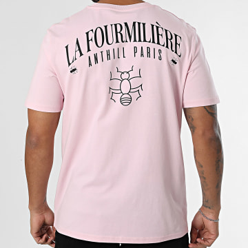 Anthill - Tee Shirt Oversized Large La Fourmilière Roze Zwart