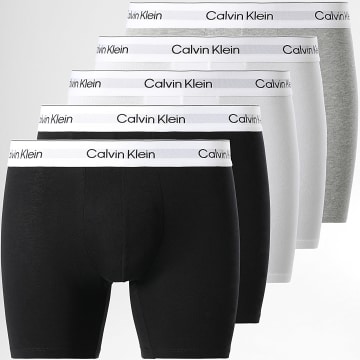 Calvin Klein - Lot De 5 Boxers Brief 4395 Blanc Gris Chiné Noir