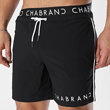 Chabrand - Short De Bain 60615 Noir Blanc
