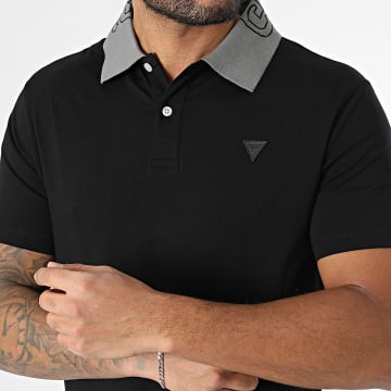 Guess - Polo Manches Courtes M5GP66-J1314 Noir Gris