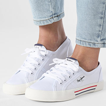 Pepe Jeans - Sneakers Damen Brady Basic PLS31287 White