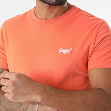 Superdry - Camiseta Essential Logo Bordado M1011245A Naranja