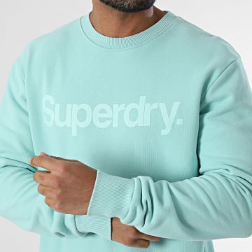 Superdry - Crewneck Core Logo City M2014015A Turquoise Sweatshirt