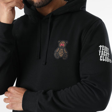 Teddy Yacht Club - Sweat Capuche Cheetah Small Noir