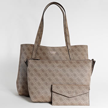 Guess - Lot De 2 Sacs A Main Et Portefeuille Femme LG964823 Beige