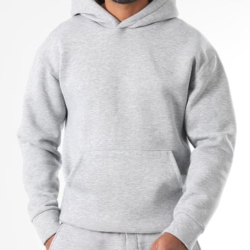 LBO - Sweat Capuche 1844 Gris Chiné