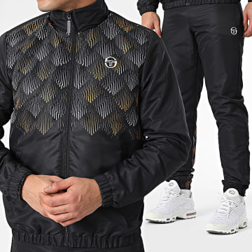 Sergio Tacchini - Ensemble De Survetement Punte 40941 Noir Blanc Orange