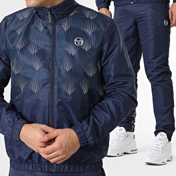Sergio Tacchini - Ensemble De Survetement Punte 40941 Bleu Marine Vert
