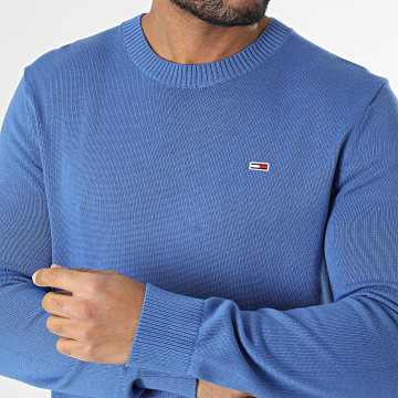 Tommy Jeans - Pull Slim Essential 8895 Bleu Roi