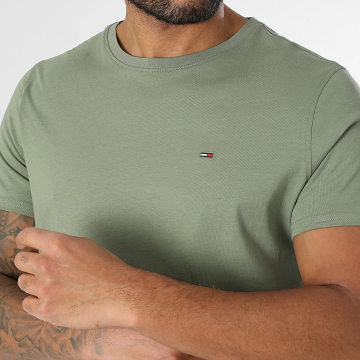 Tommy Jeans - Tee Shirt Tjm Xslim Jersey 4411 Vert Kaki