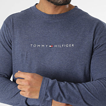 Tommy Hilfiger - Tee Shirt Manches Longues 3531 Bleu Marine Chiné