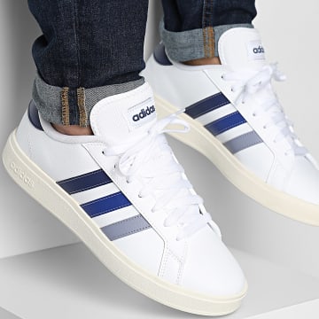 Adidas Sportswear - Baskets Grand Court Base 2.0 JH8610 Cloud White Dark Blue Semi Lucid Blue