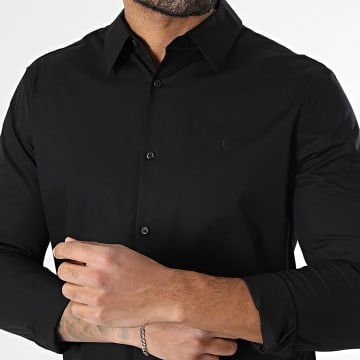 Calvin Klein - Slim Solid 145G Long Sleeve Shirt Black