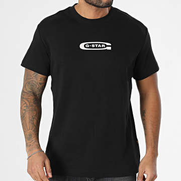 G-Star - T-shirt Old Skool Logo D25967-C812 Zwart