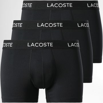 Lacoste - Lot De 3 Boxers Classic Noir