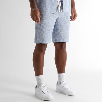 LBO - Short Texturé 1850 Bleu Clair