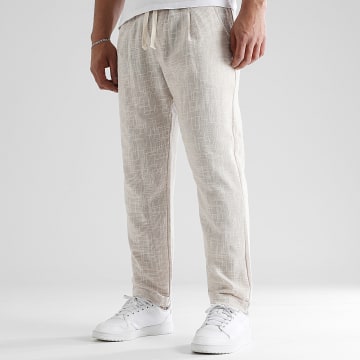 LBO - 1851 Pantalones de vestir con textura beige