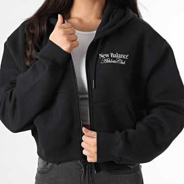 New Balance - Sweat Zippé Capuche Femme WJ51951 Noir