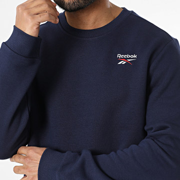 Reebok - Sweat Crewneck Identity Small Logo Fleece 100202867 Bleu Marine