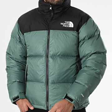 The North Face - Doudoune Capuche Retro Nuptse 1996 A3C8D Vert Noir