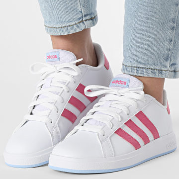 Adidas Sportswear - Baskets Femme Grand Court 2.0 K JI0971 Cloud White Pulse Magenta Glow Blue