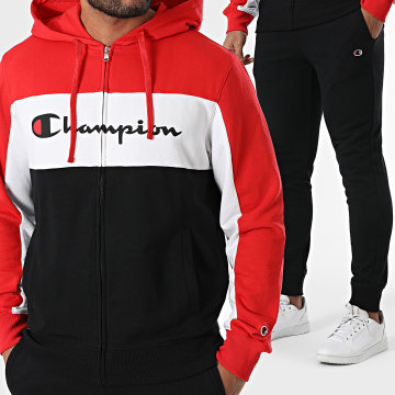 Champion - Chándal 220814 Negro Rojo Blanco