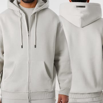 Final Club - Sudadera con capucha y cremallera 1268 Gris
