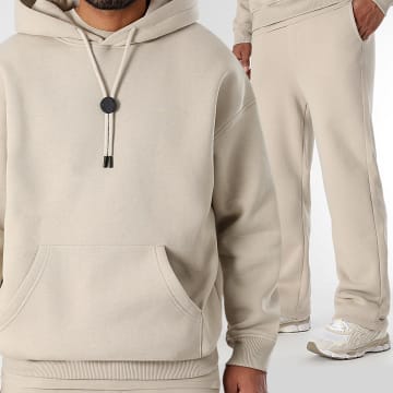 Final Club - Conjunto de sudadera con capucha y pantalón de chándal 1283 Beige