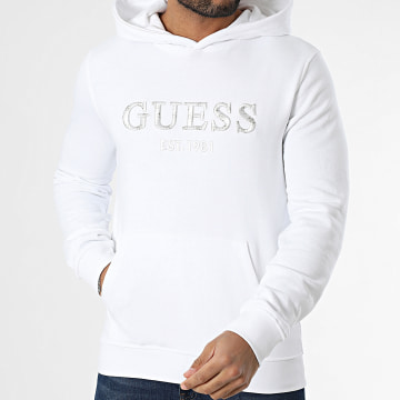 Guess - Sweat Capuche M5GQ36-KCN01 Blanc