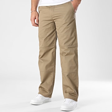 Jack And Jones - Pantalon Chino Bill Wide Panel Beige Foncé