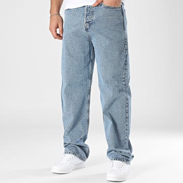 Jack And Jones - Alex Original Baggy Blauwe Denim Jeans