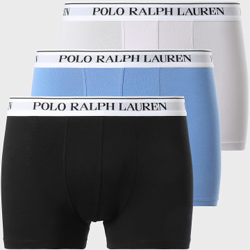 Polo Ralph Lauren - Lot De 3 Boxers Violet Clair Bleu Noir