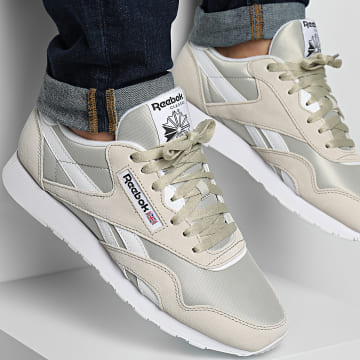 Reebok - Scarpe da ginnastica classiche in nylon 100209549 Beige Bianco