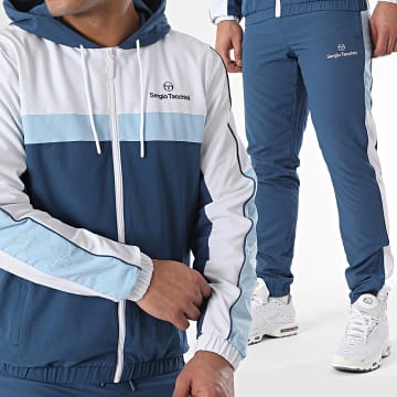 Sergio Tacchini - Ensemble De Survetement Alata 41054 41053 Bleu Marine Bleu Clair