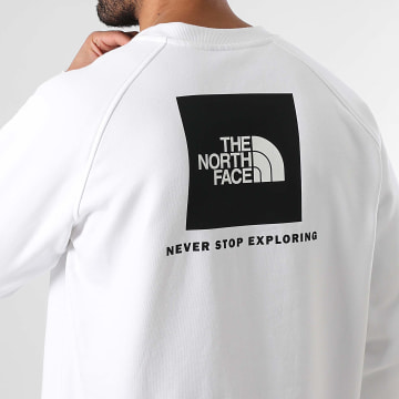 The North Face - Sweat Crewneck Raglan Box A89FA Blanc