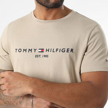 Tommy Hilfiger - Tee Shirt Slim Logo 1797 Beige