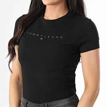 Tommy Jeans - Tee Shirt Femme Tonal Linear 0315 Noir