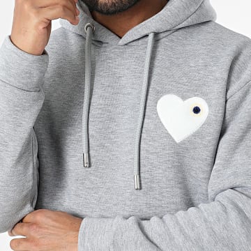 ADJ - Coeur Chic Hoodie Heide Grijs Wit